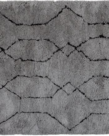Gulvtæppe Woood Novã  170   240 Cm   Grå Sort Grafisk Design 100  Polyester