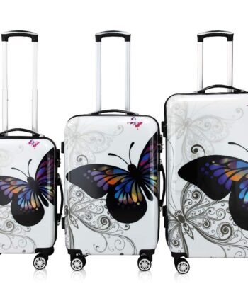 Hard Shell Kuffert Sæt Butterfly    Stk: 42l  66l  98l
