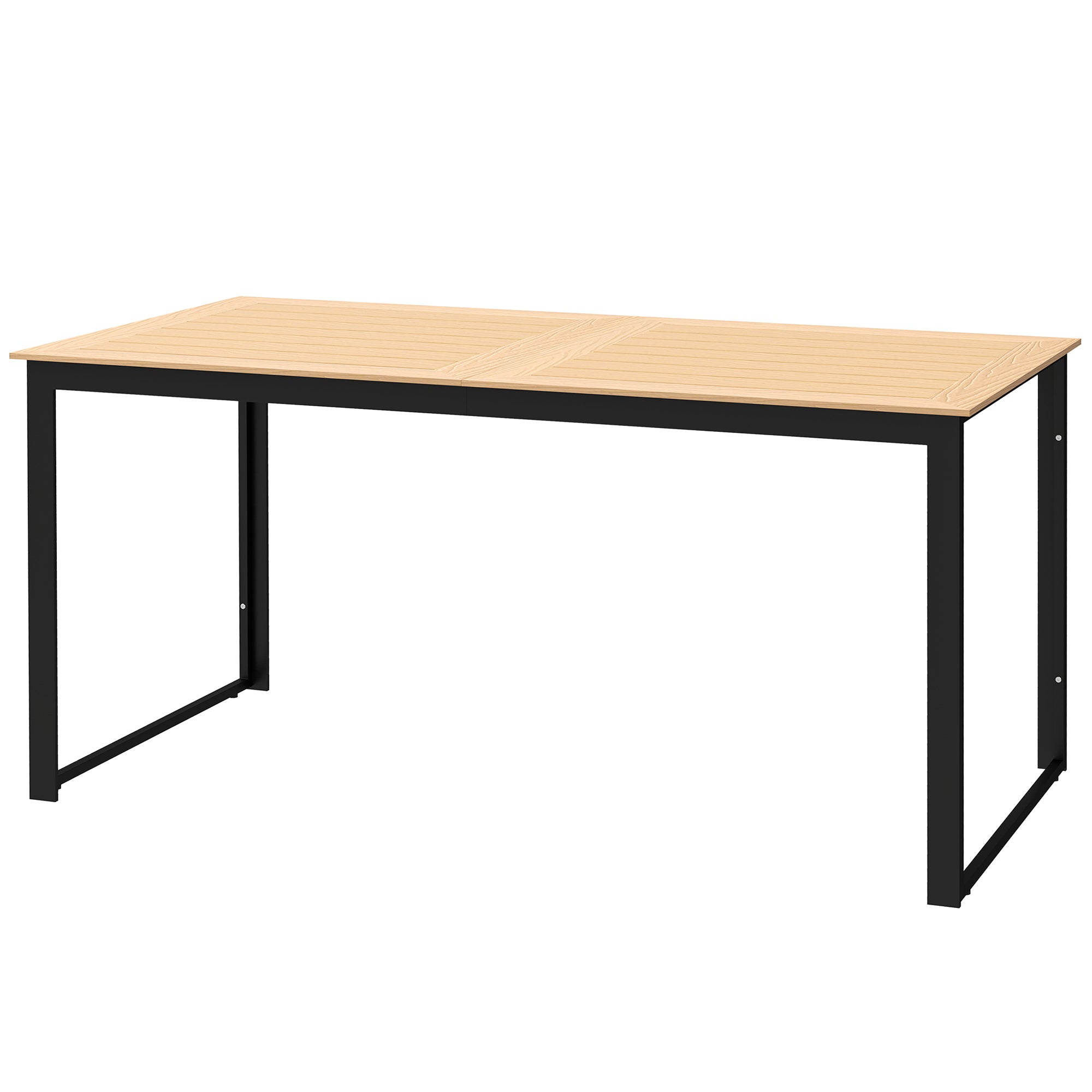 Havebord Til Personer 160 80 Cm Vejrbestandigt Balkonbord Med Lamelbordplade Buffetbord Udendørs Teak