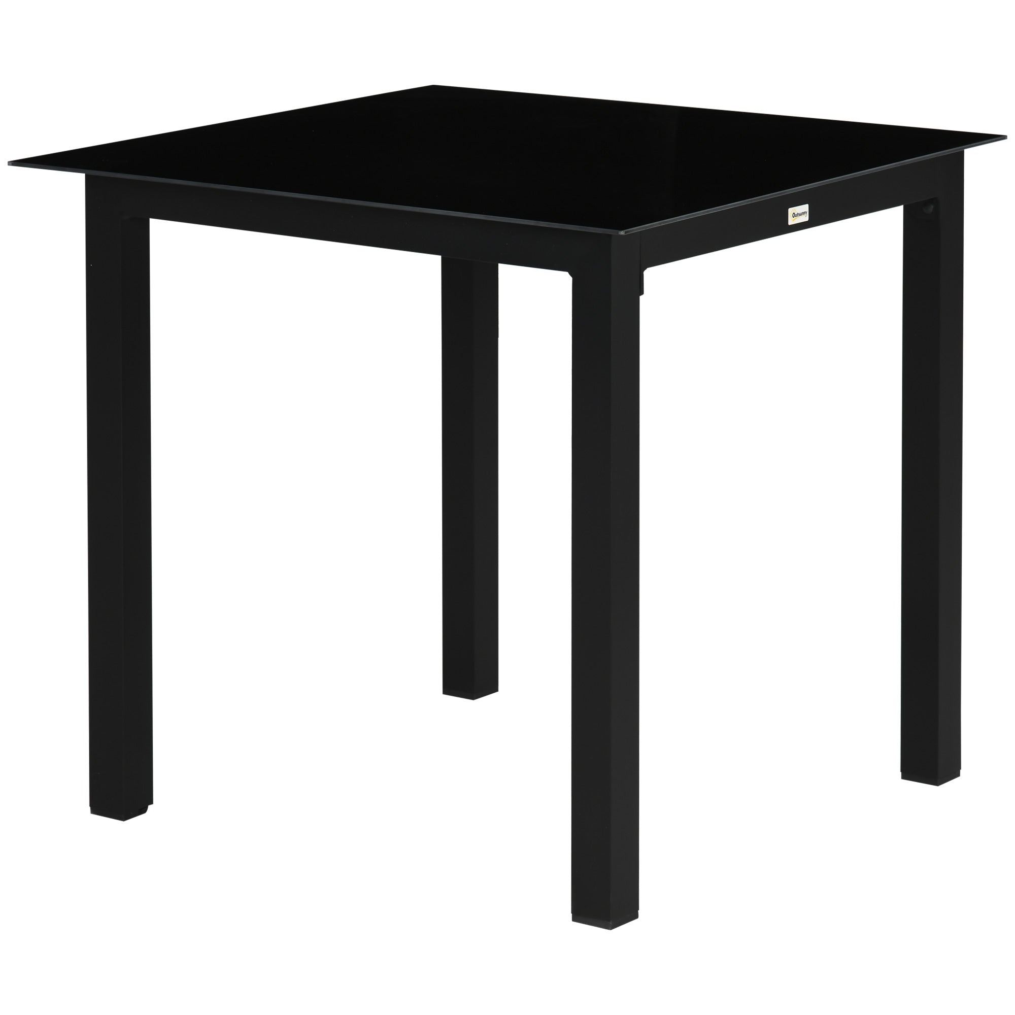 Havebord Udendørs Bord Udendørs Loungebord Vejrbestandig 80 80 74 Cm Sort