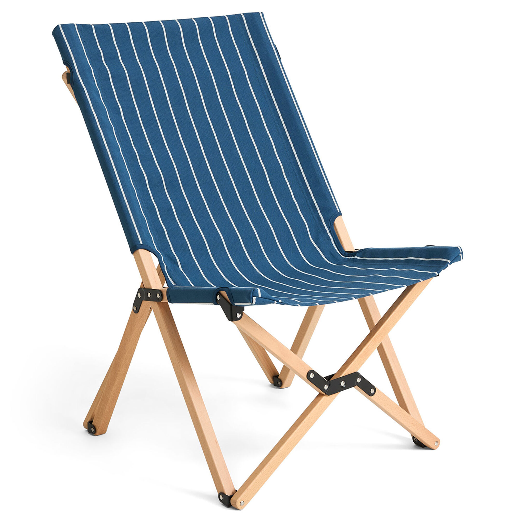 Hay Outdoor Market Sammenklappelig Stol Blå Beige