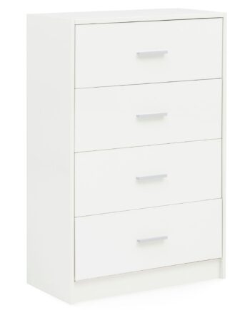 Hvid Kommode   Højglans  60x90x30 Cm