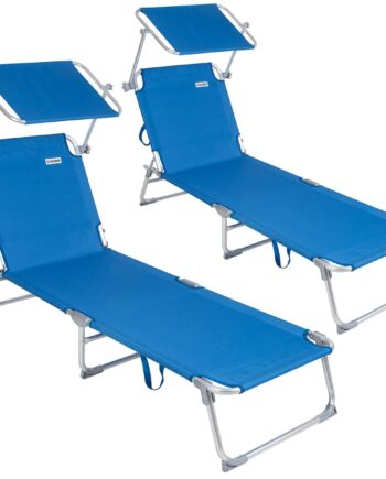 Ibiza Solsengesæt Med   Stk Blå Alu Med Solsejl