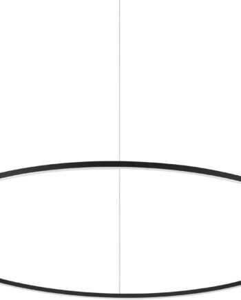 Ideal Lux Oracle Slim Pendel-lampe ø150 Cm Sort Integreret Led 6250 Lm 3000k
