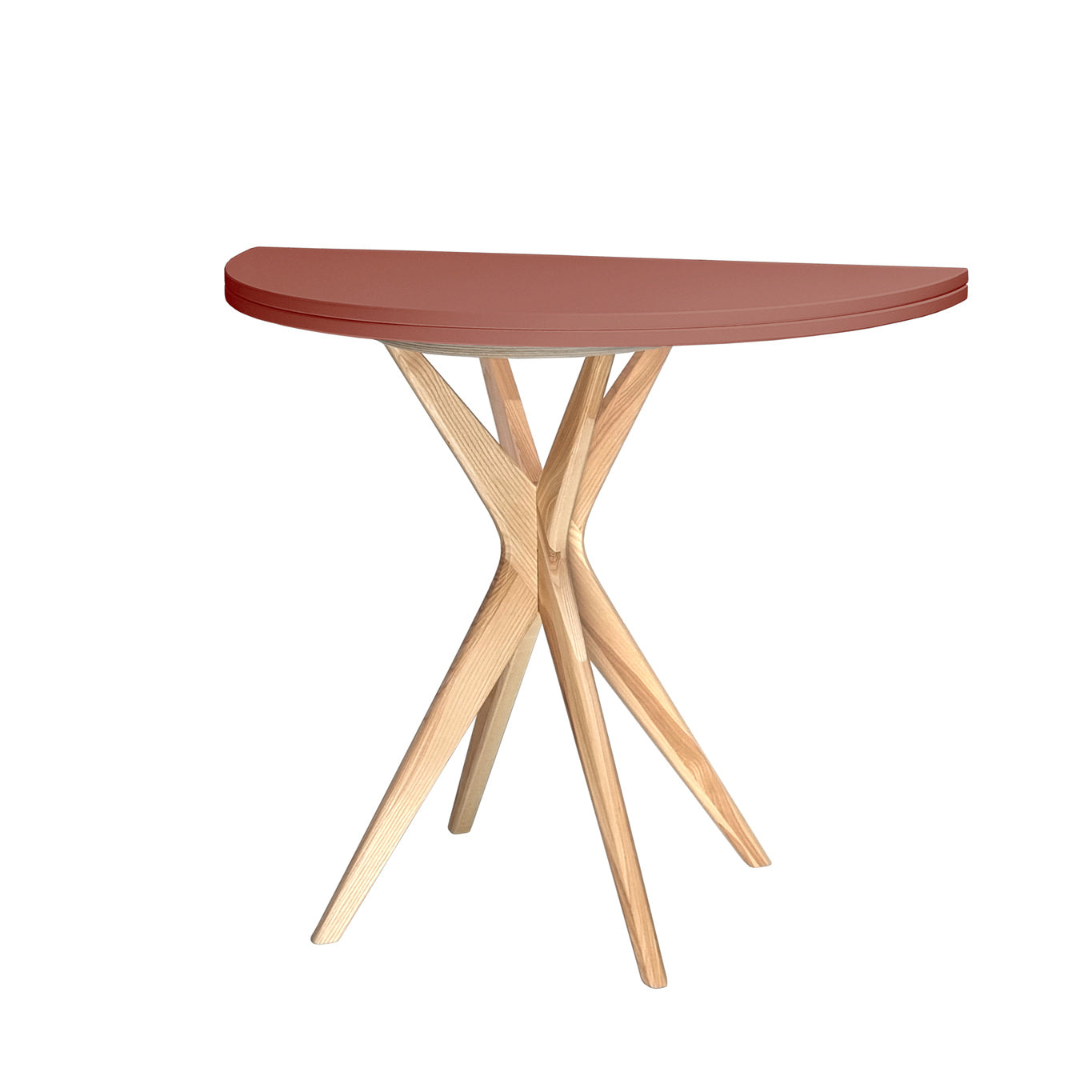 Jubi Halvrundt Udtrækkeligt Bord Diam 90cm Antique Pink