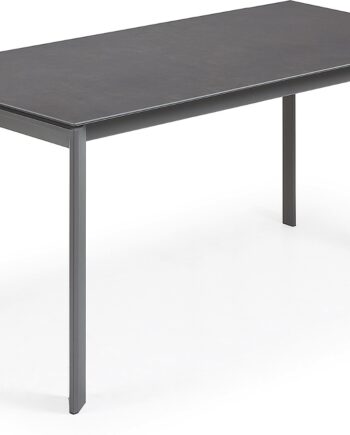 Kave Home Axis Spisebord Med Udtræk   Mørkegrå Keramik 160-220 Cm