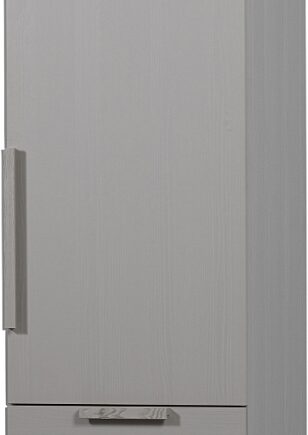 Klædeskab Garderobe Woood Rens Grå Valnøddecor H210xb55xd58 Cm   Rum     Skuffer