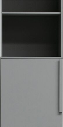 Klædeskab Woood Pure Grå Fsc-fyrretræ 215x48x60 Cm