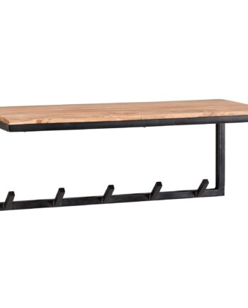 Knagerække Med Hattehylde   ægte Træ  70 Cm Bred