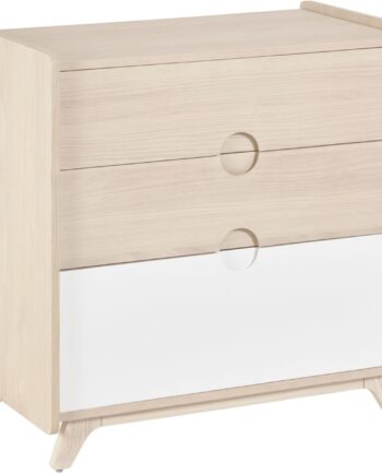 Kommode Kave Home Nunila   Naturlig Asketræ   Skuffer Soft-close Bæredygtigt Nordisk Design H90 B54 D90 Cm