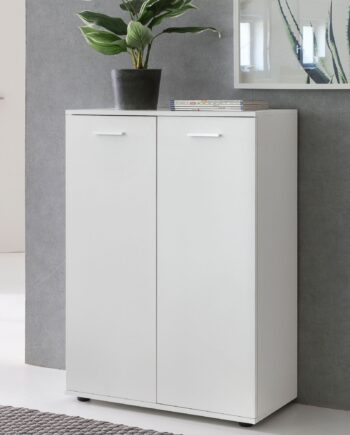 Kommode   Skænk Til Stuen   Skandinavisk Stil  71x104x35 Cm  Hvid