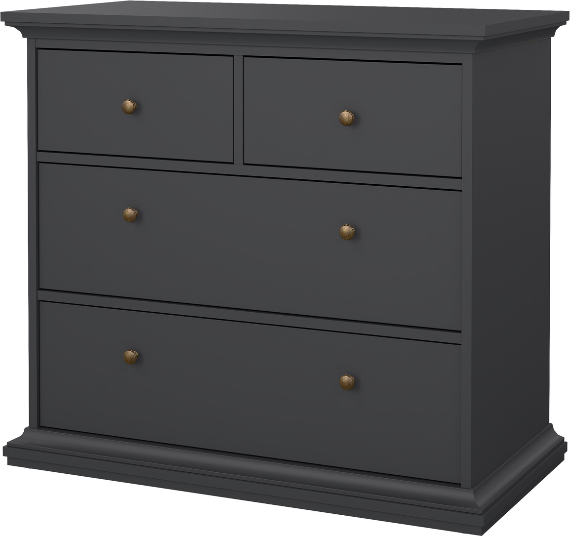 Kommode Vesterholm Nora Skuffer Mat Grå Fsc-certificeret H87ã B96ã D49 Cm