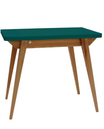 Konvolut Udtrækkeligt Spisebord 90x65cm Havgrøn Eg