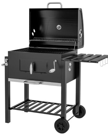 Kulgrillrøger Bbq-røger    Hylde    Håndklædetørrer    Grillriste  113 Cm   65 Cm   108 Cm  Sort