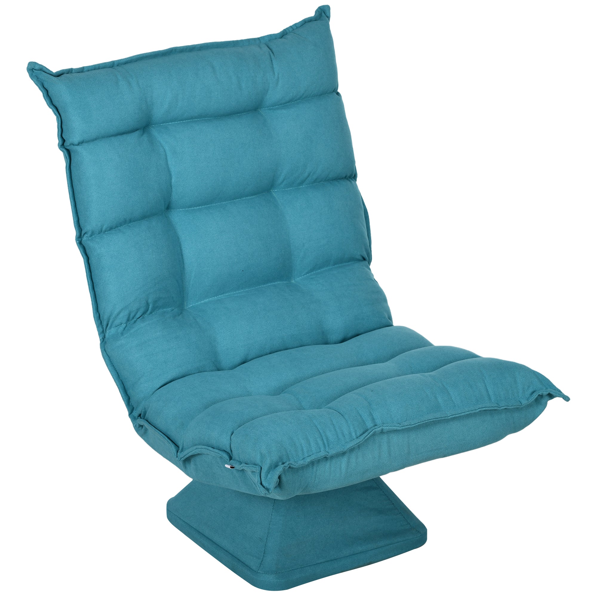 Lænestol Læsestol Drejelig Fløjlslook 62 Cm 70 Cm 95 Cm Blå