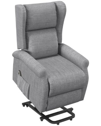Lænestol Med Justerbar Lænefunktion  Løftehjælp  Lænefunktion  Op Til 200 Kg  72 5x94x109 Cm  Grå