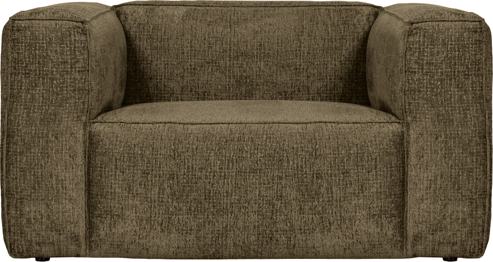 Lænestol Woood Bean Grøn Strukturfløjl H74 B98 L146 Cm
