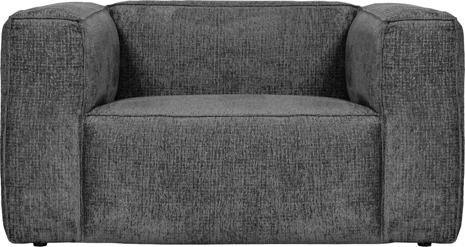 Lænestol Woood Bean Velour Sky Sky Luksuriøs Loungestol Med Tidløse Linjer