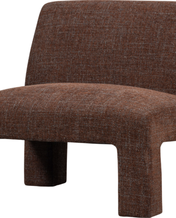 Lænestol Woood Collection Lavid   Kastanje Polyester H73ã B74ã D84 Cm