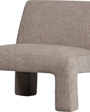 Lænestol Woood Collection Lavid Natur Polyester   H73   B74   D84 Cm