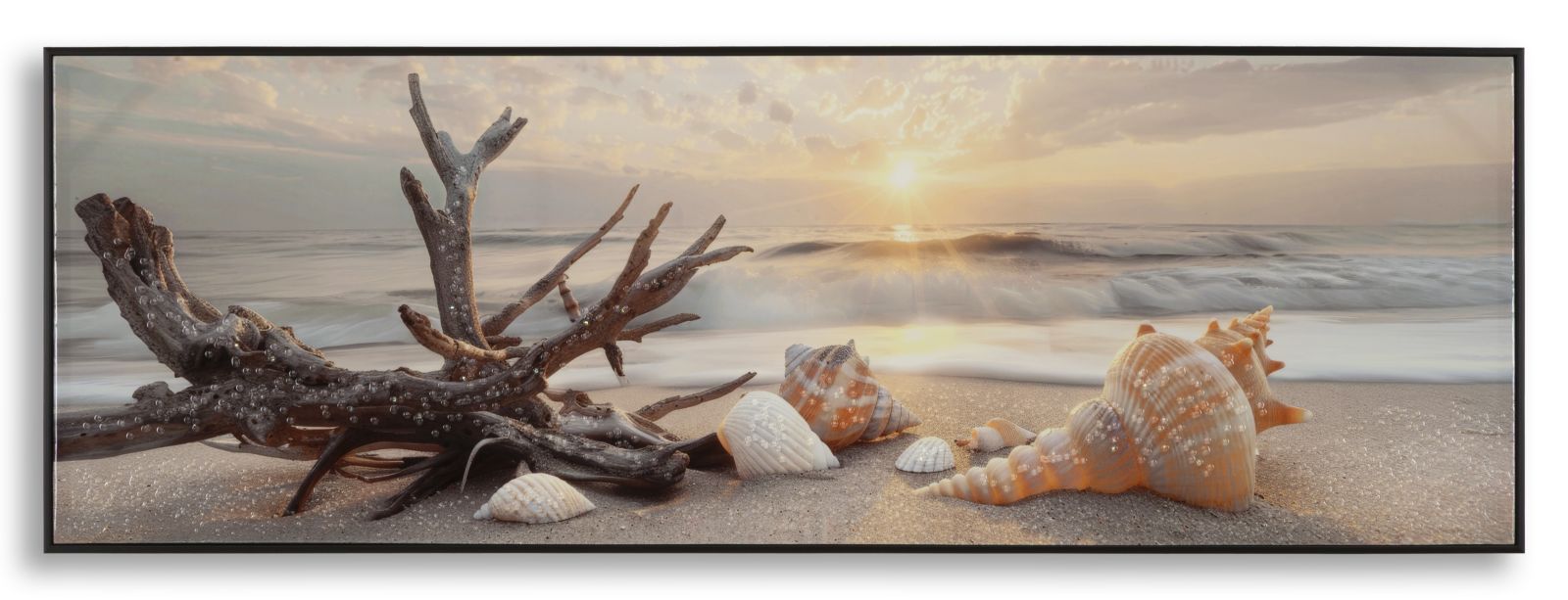 Lærredsprint Strand Med Ramme - - 152 52 Cm