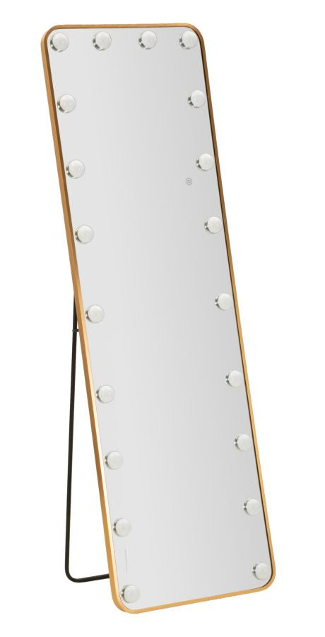 Led Gulvspejl Hollywood Rektangulær Cm 50x6-45x160 Lysfarver