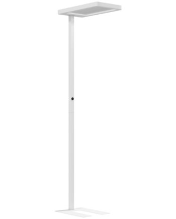 Led-gulvlampe  øjenvenligt Lys  Gulvlampe Med Fjernbetjening  Justerbar Lysstyrke  Plastik  Metal  Hvid