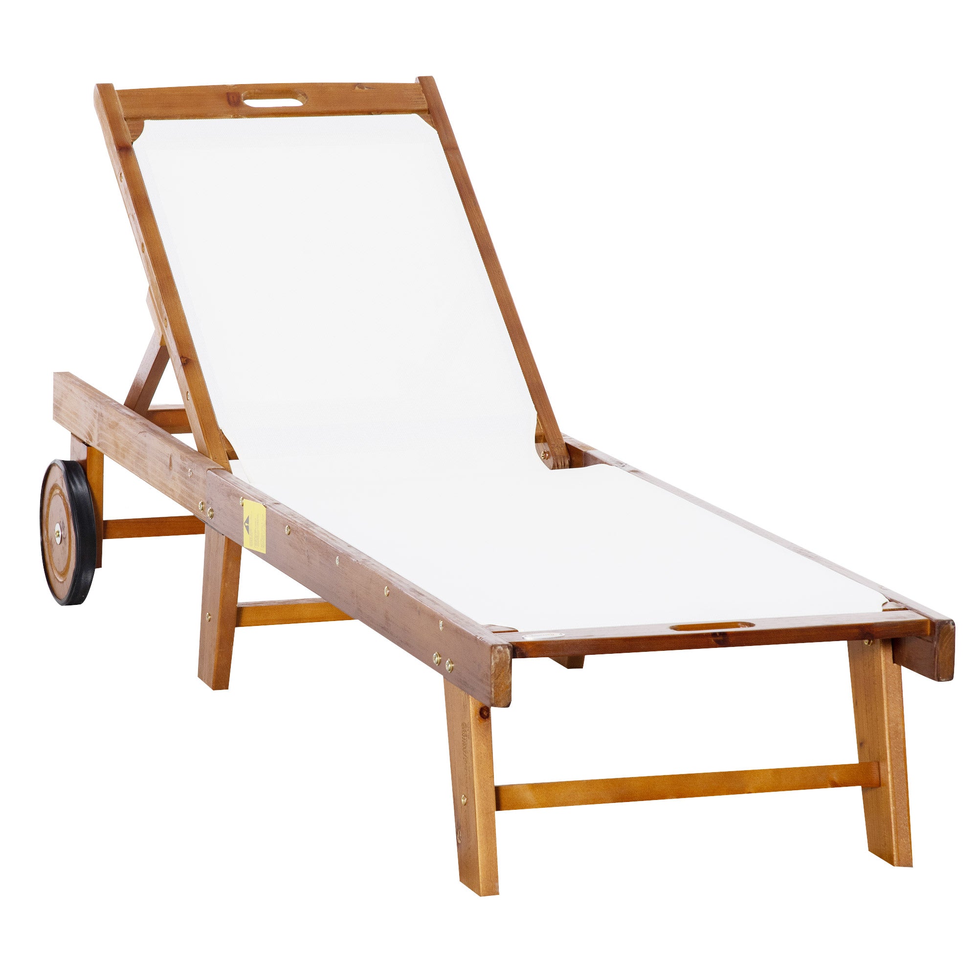 Liggestol Akacietræ Justerbar Positioner 198 55 30 88 Cm