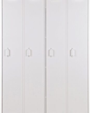 Locker Woood Stijn Opbevaringsskab   Massiv Fyrretræ Hvid H187ã B103ã D40 Cm