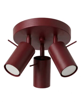 Loftlampe Ring 3p Bordeaux