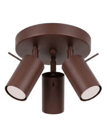 Loftlampe Ring 3p Brun