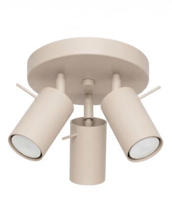 Loftlampe Ring 3p Gråbrun