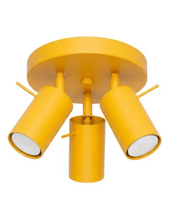 Loftlampe Ring 3p Gul