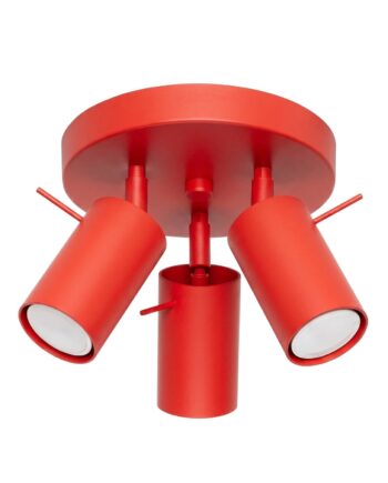 Loftlampe Ring 3p Rød