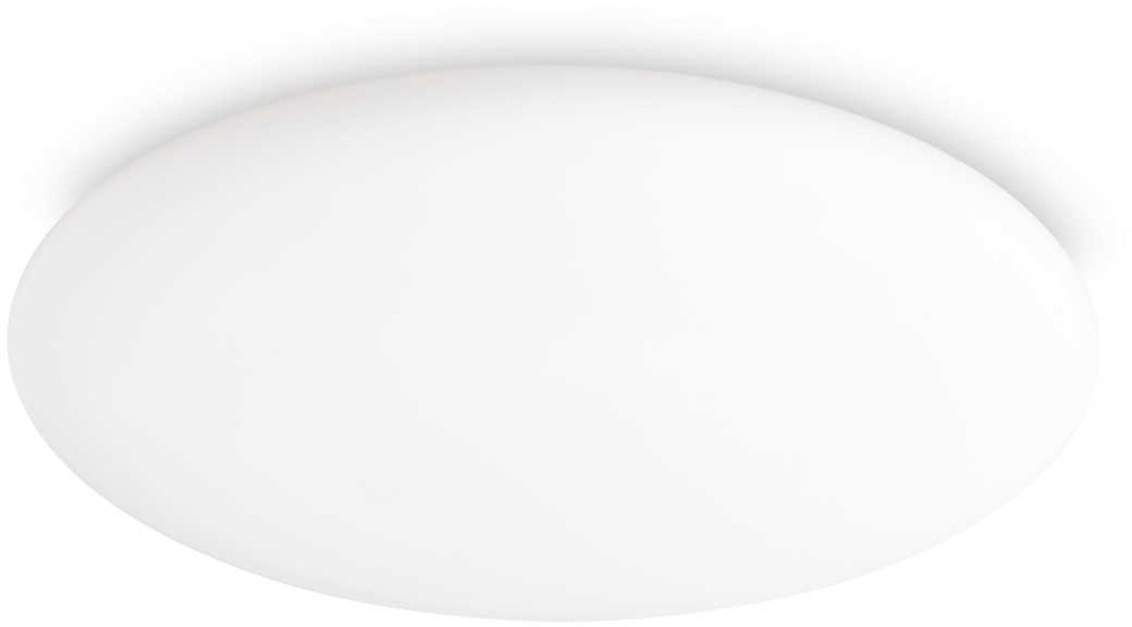 Loftslampe Ideal Lux Level ø40 Cm Hvid Glas Metal Integreret Led 1600 Lm 3000 Ip20