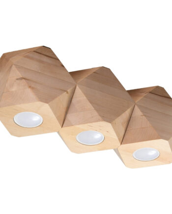 Loftslampe Woody   Naturtræ