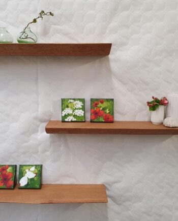 Logg Plankehylde   Egetræ Olieret 100 Cm