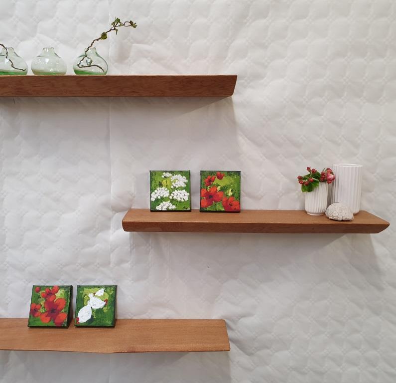 Logg Plankehylde   Egetræ Olieret 100 Cm