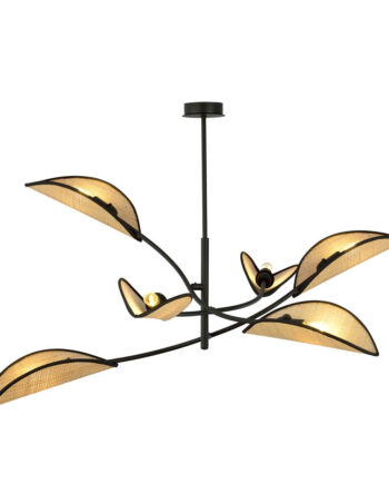 Lotus   Black Rattan