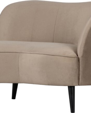 Loungesofa Woood Sara Right   Beige Slidstærkt Polyester  Buet Kugleform  Komfortabel  H71ã B81ã L112 Cm