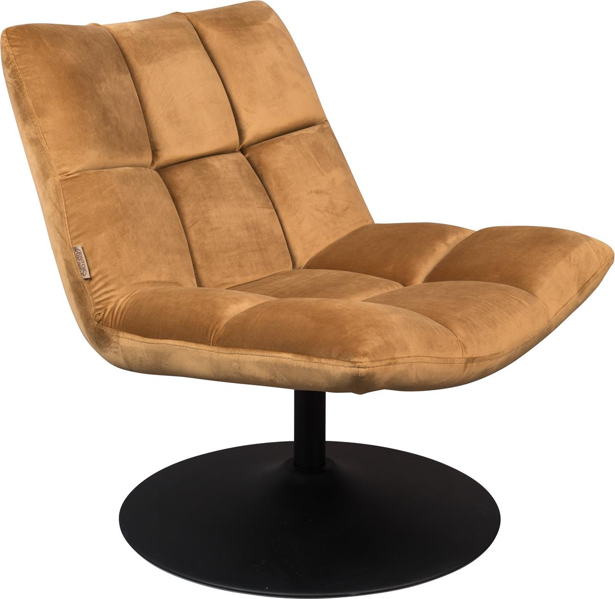 Loungestol Dutchbone Bar Vintage Nougat Polyester Pu-skum Stofstol På Stålunderstel Drejelig