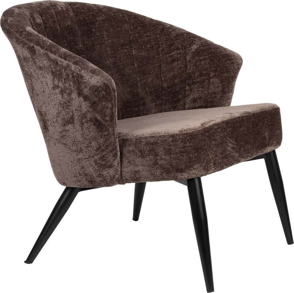 Loungestol Dutchbone Georgia Antracit Polstret Lilla Polyester H71ã B77ã L73 Cm