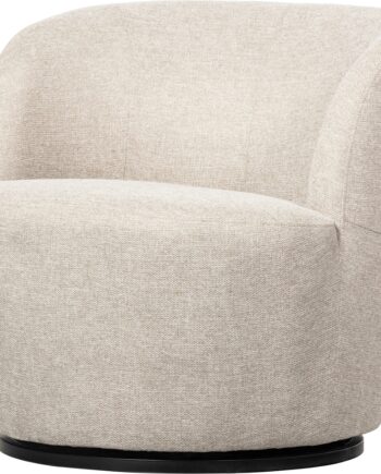 Loungestol Woood Exclusive Serra   Hvidt Polyester Med 360 Drejefunktion H75ã B70ã L69 Cm