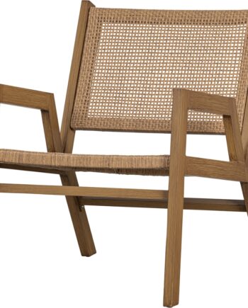 Loungestol Woood Pem   Naturfarvet Aluminium   Robust Til Terrasse Og Have H75ã B62ã D78 Cm