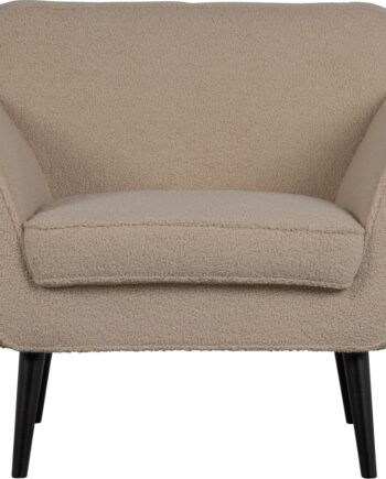 Loungestol Woood Rocco Teddystof Sandfarvet H75ã B92ã D81 Cm