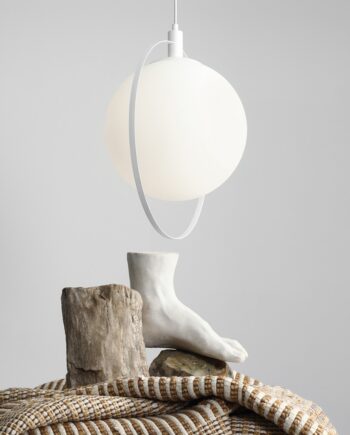 Magic Loftlampe   Hvidt Metal Og Hvidt Glas