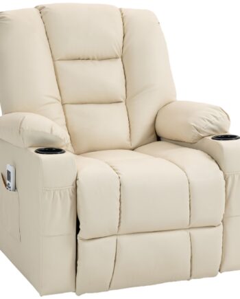 Massagestol Stand-up Aid Seniorstol  Inklusive Fjernbetjening    Massagetilstande  90 Cm   98 Cm   102 Cm  Creme