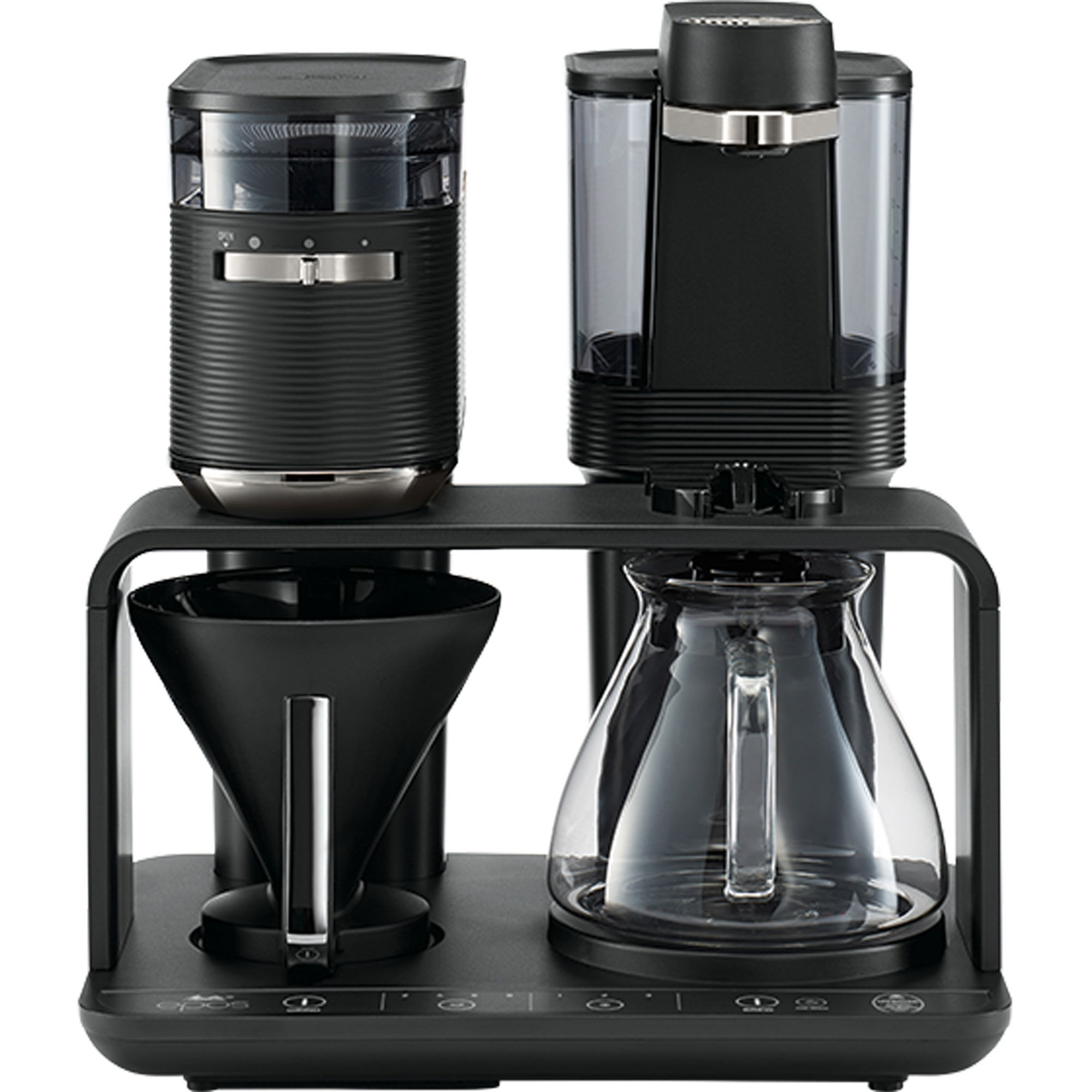 Melitta Epos Kaffemaskine  Sort Krom
