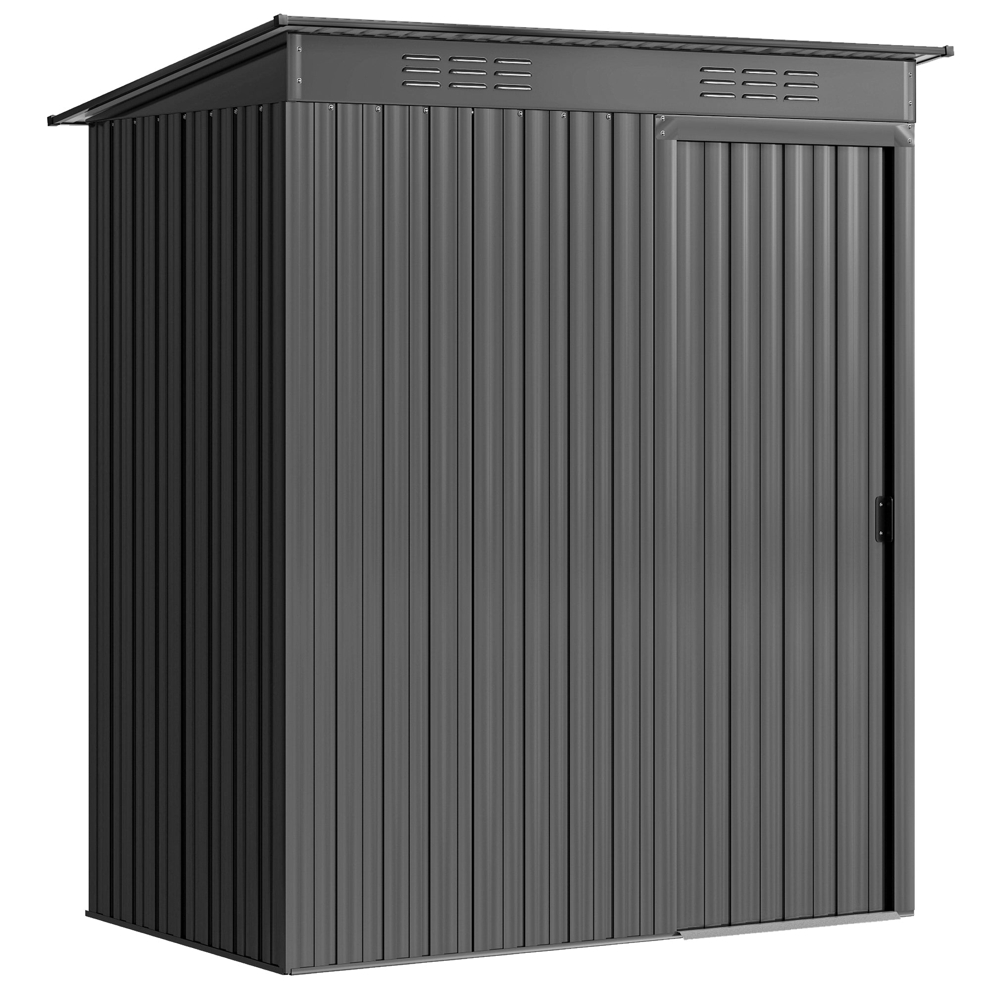 Metalhaveskur 37 Mâ Redskabsskur Med Nem Montering Nedhængt Tag Skydedør Ventilation Handsker