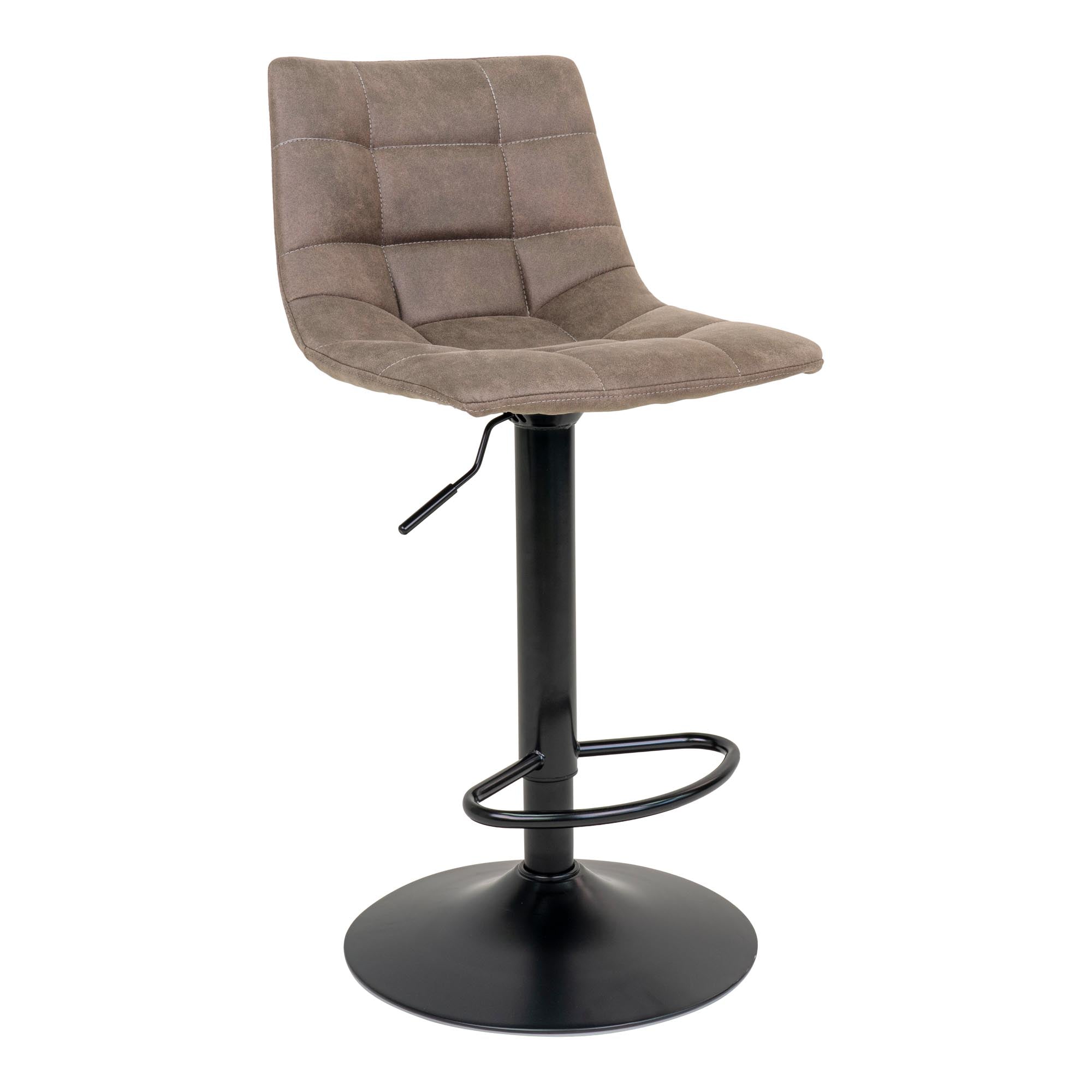 Middelfart Barstol Barstol Microfiber Lysebrun Sorte Ben Hn1281 Sæt Af Stk
